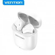 Vention Auriculares Bluetooth 5.3 con Estuche de Carga - 7h Autonomia - Color Blanco