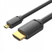 Vention Cable Micro HDMI Macho a HDMI Macho 2.0 4K - 1m - Color Negro