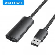 Vention Cable de Extension Activo USB 2.0 - Transferencia 480 Mbps - Conexion Estable - Color Negro