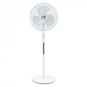 Muvip Ventilador de Pie 45W 3 Aspas - 3 Velocidades - Altura e Inclinacion Ajustables - Base Reforzada - Color Blanco