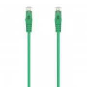 Aisens Cable de Red Latiguillo RJ45 LSZH Cat.6A 500 MHZ UTP AWG24 - 1m - Libre de Halogenos - 10 Gigabit/s - Color Verde