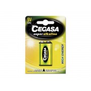 Cegasa Super Alkaline Pack de 1 Pila 6LR61 9V - Alta Tecnologia - Fiabilidad - Elevado Rendimiento - Maximas Prestaciones