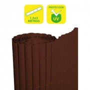 SunGarden Cañizo Plastico Doble Cara 1.5x3m - Color Marron Oscuro