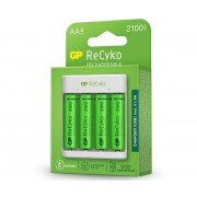 GP ReCyko Pack de Cargador USB + 4 Pilas Recargables 2100mAh AA